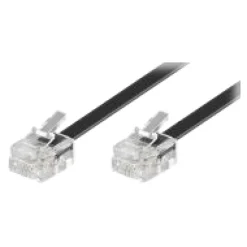 Wentronic RJ11 3m Negro - Cable Teléfono